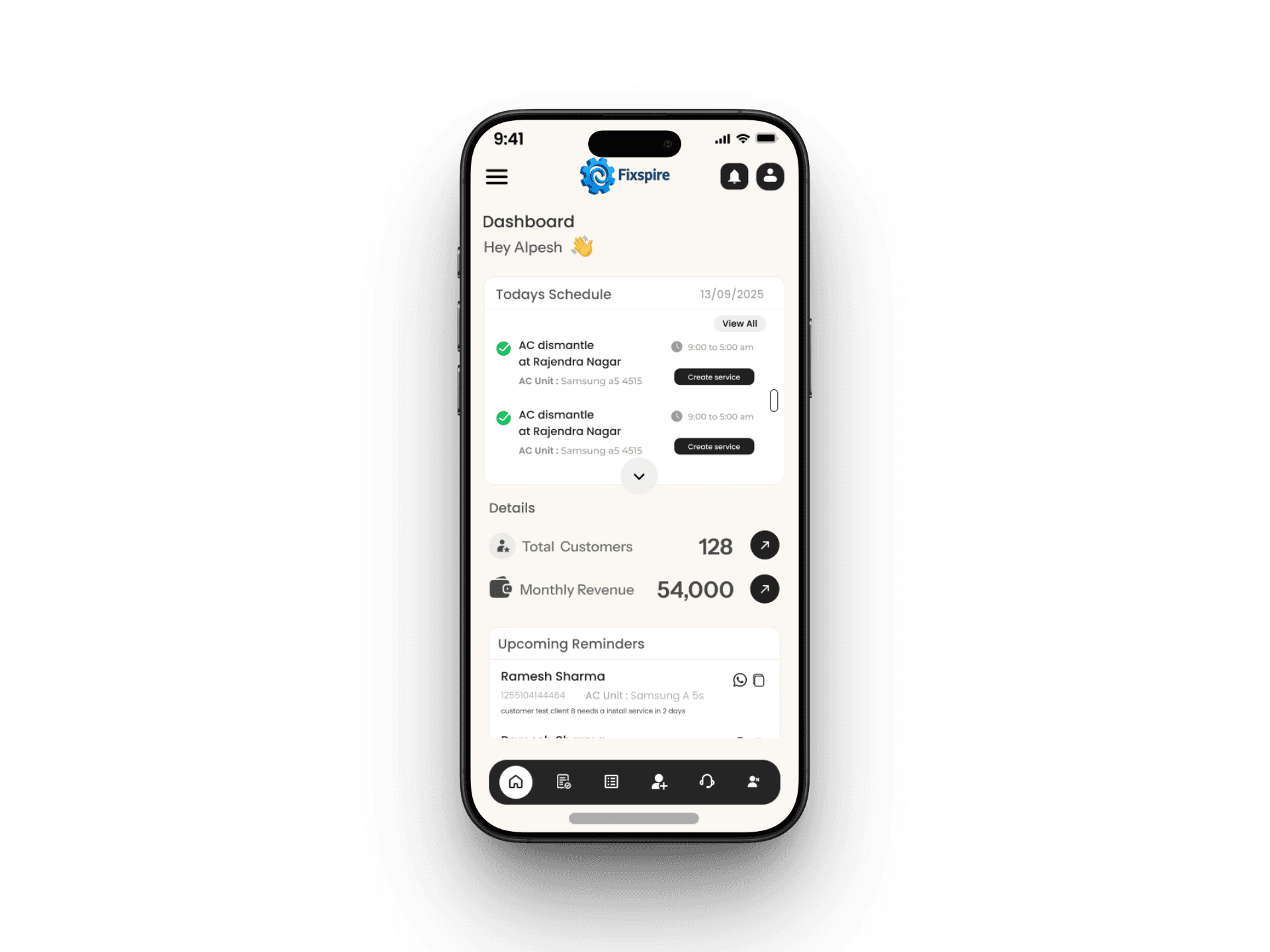 Fixspire Mobile App