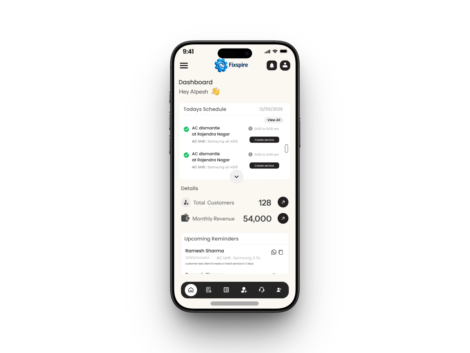 Fixspire Mobile App